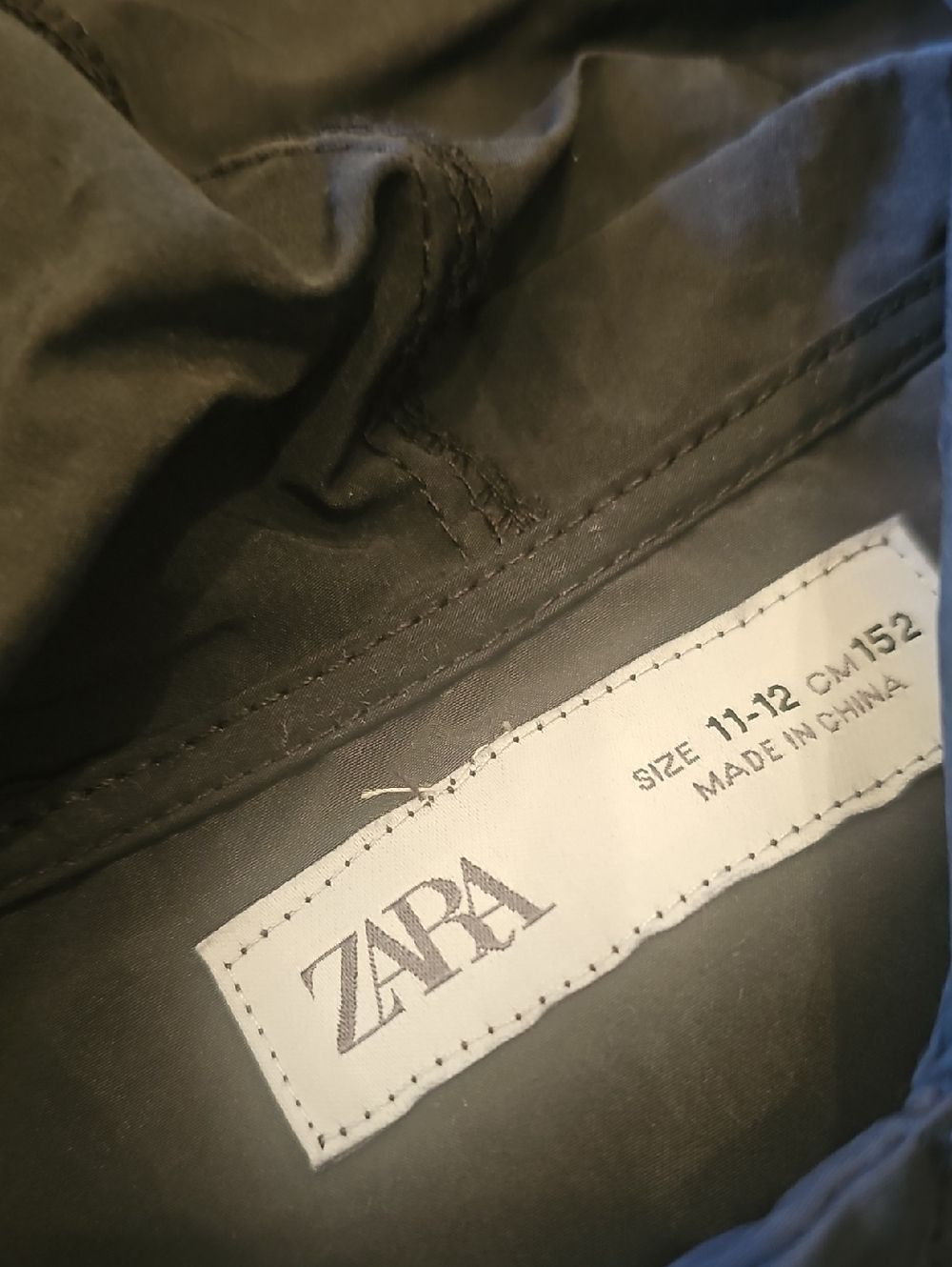 Zara Hooded Waterproof Tech Black Dress Size 11-12 - Picture 2 of 12